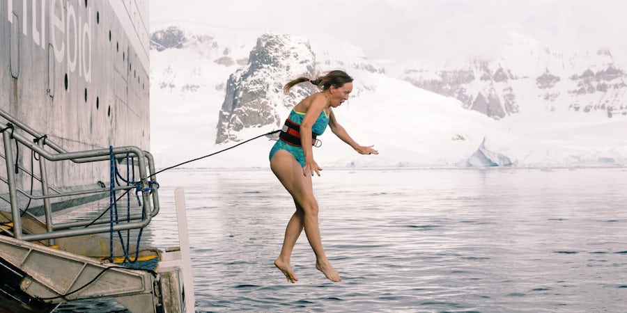 Live from Antarctica: Taking The Polar Plunge On Chimu Adventures' Ocean Endeavour Cruise Ship