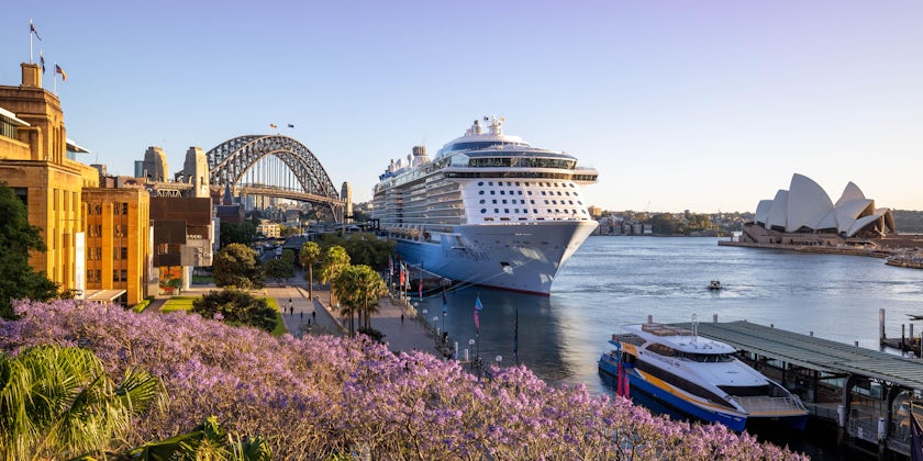 Ovation of the Seas alongside in Sydney, Australia (Photo: Royal Caribbean)