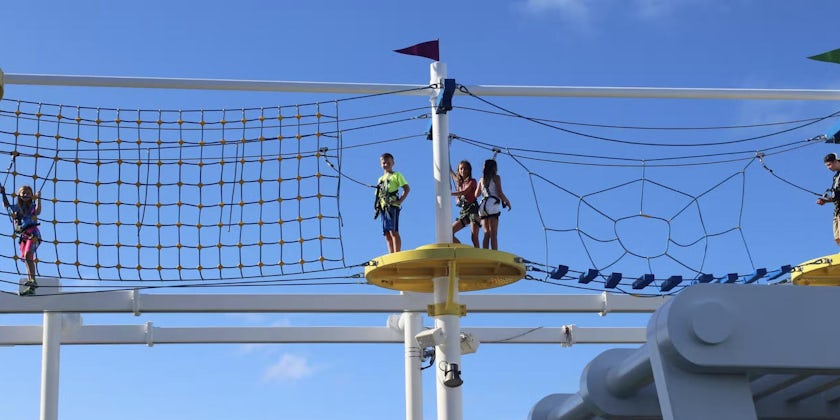 Carnival Visa high-ropes course