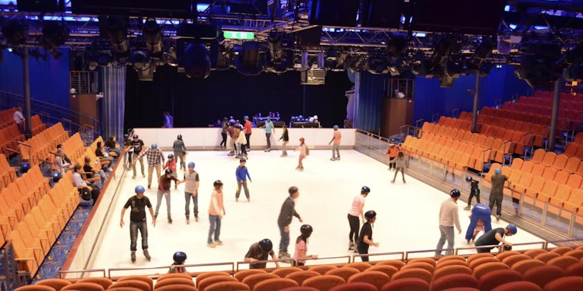 Ice skaters on Allure of the Seas