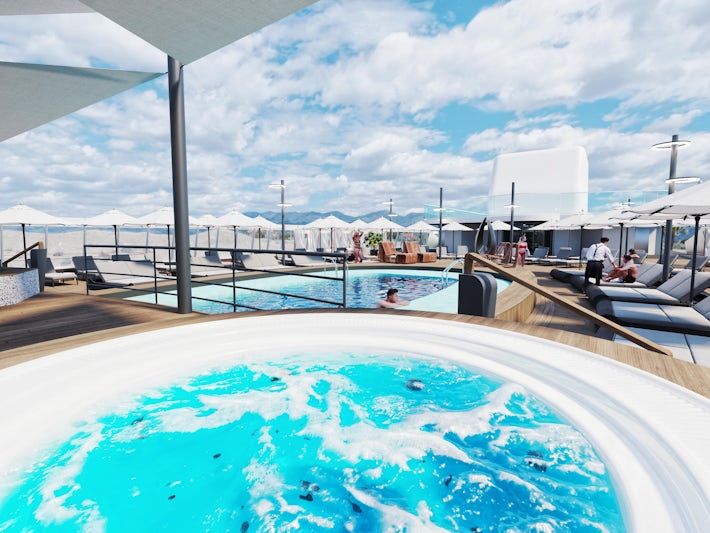 Pool and hot tub rendering on MV Gemini (Photo/Life at Sea) 