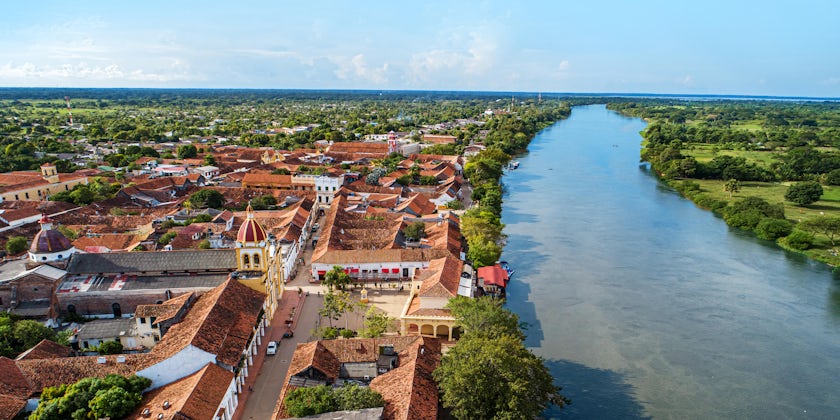 The town of Santa Cruz de Mompox on the banks of Colombia's Magdalena River (Photo: Shutterstock)