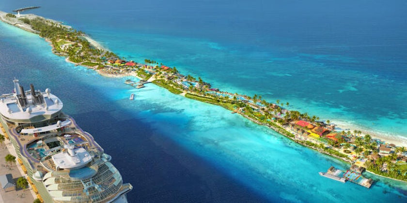 Full site overview of the Royal Beach Club at Paradise Island (Photo/Royal Caribbean)