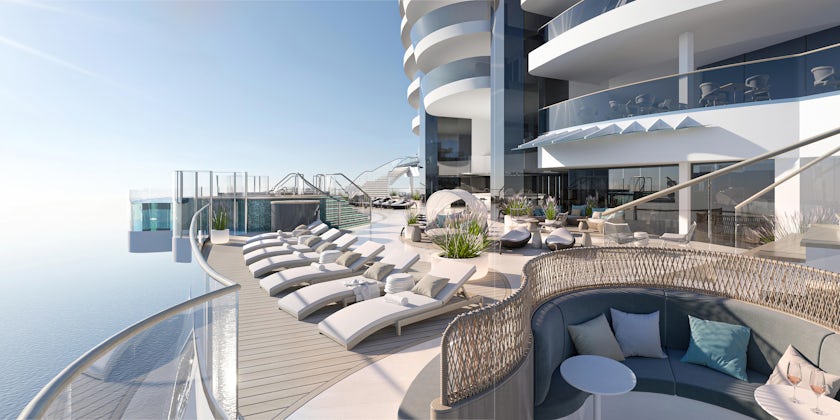 A render of the new aft space onboard Sun Princess, the Wake Club (Princess Cruises)