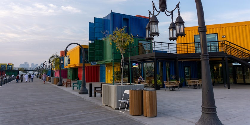 Doha's Box Park is made up of repurposed shipping containers (Photo: Aaron Saunders)