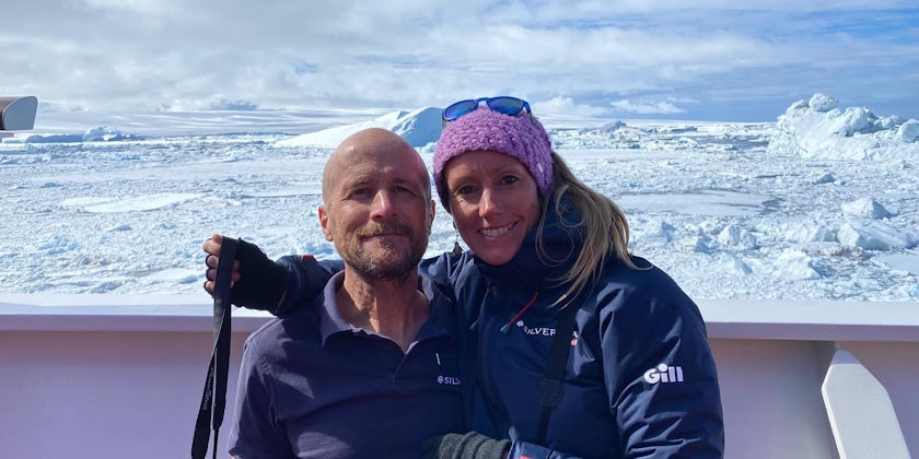 Jamie Watts and Marieke Egan, Expedition Leaders for Silversea Expeditions (Photo: Marieke Egan)