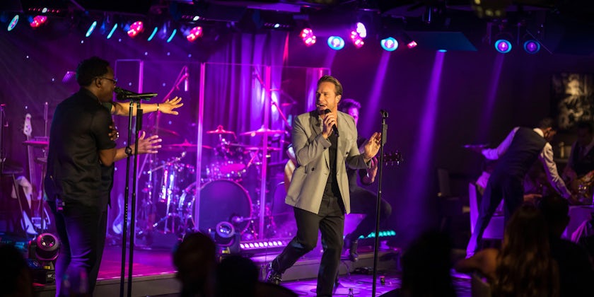 Olly Murs in the Limelight Club on Arvia (Image: Chris Ison)
