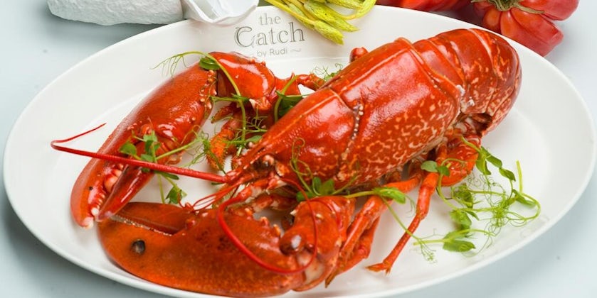 Lobster dish at Rudi Sodamin's restaurant on Princess, The Catch by Rudi (Photo/Princess Cruises)