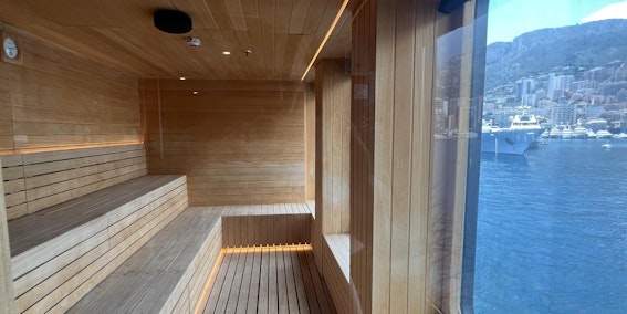 The Sauna aboard Atlas Ocean Voyages' World Navigator (Photo: Chris Gray Faust)