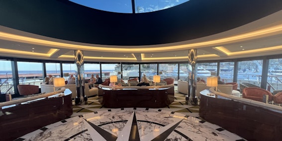 The Dome Observation Lounge aboard Atlas Ocean Voyages' World Navigator (Photo: Chris Gray Faust)