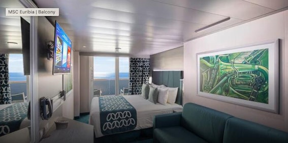 MSC Euribia Balcony Cabin (Photo: MSC Cruises)