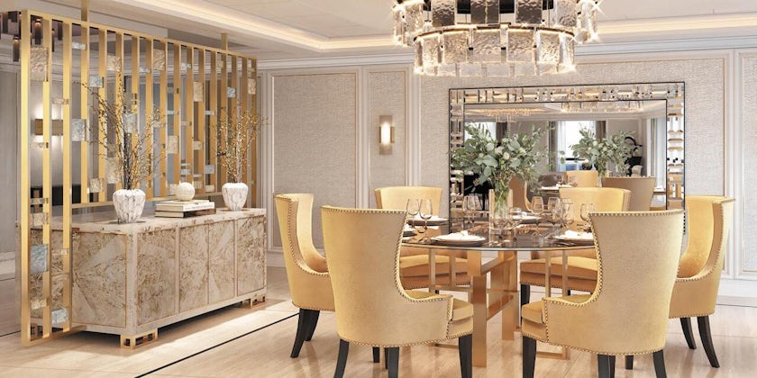 The Suites Dining Area on Regent Seven Seas' Splendor (Photo: Regent Cruises) 