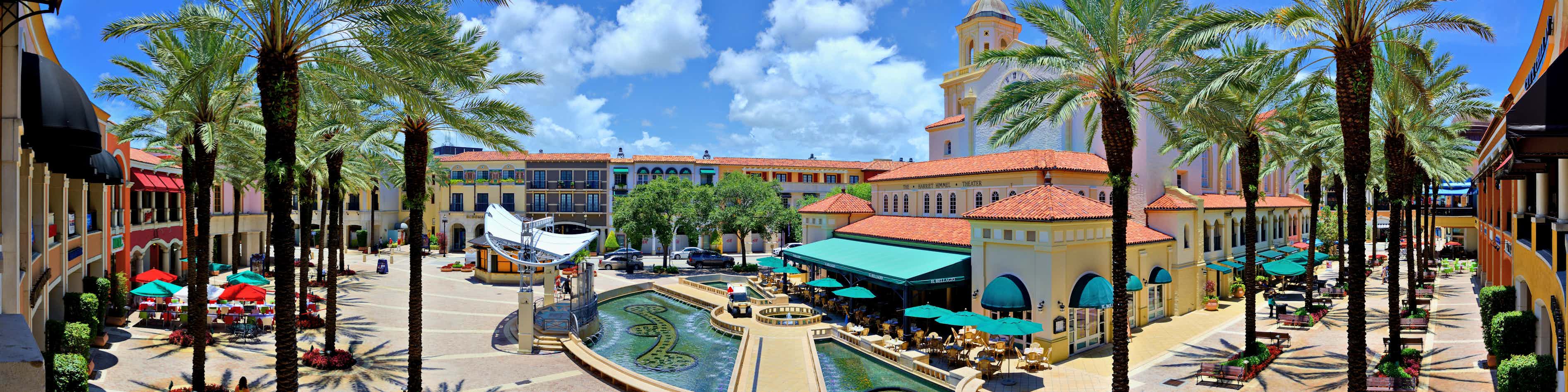 Palm Beach Gardens Florida Panorama Downtown