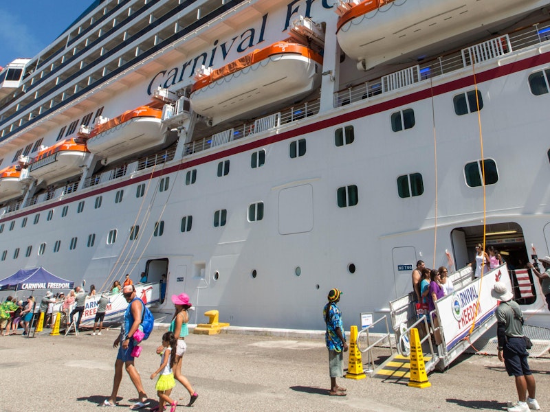boarding cruise ship entrance