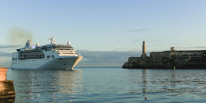 The inaugural visit to Cuba for Empress of the Seas in April 2017 (Photo: Royal Caribbean)