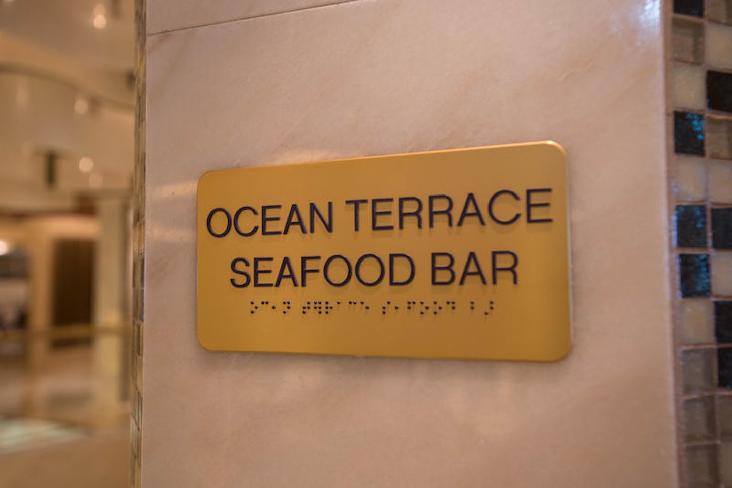 Ocean Terrace Seafood Bar on Regal Princess