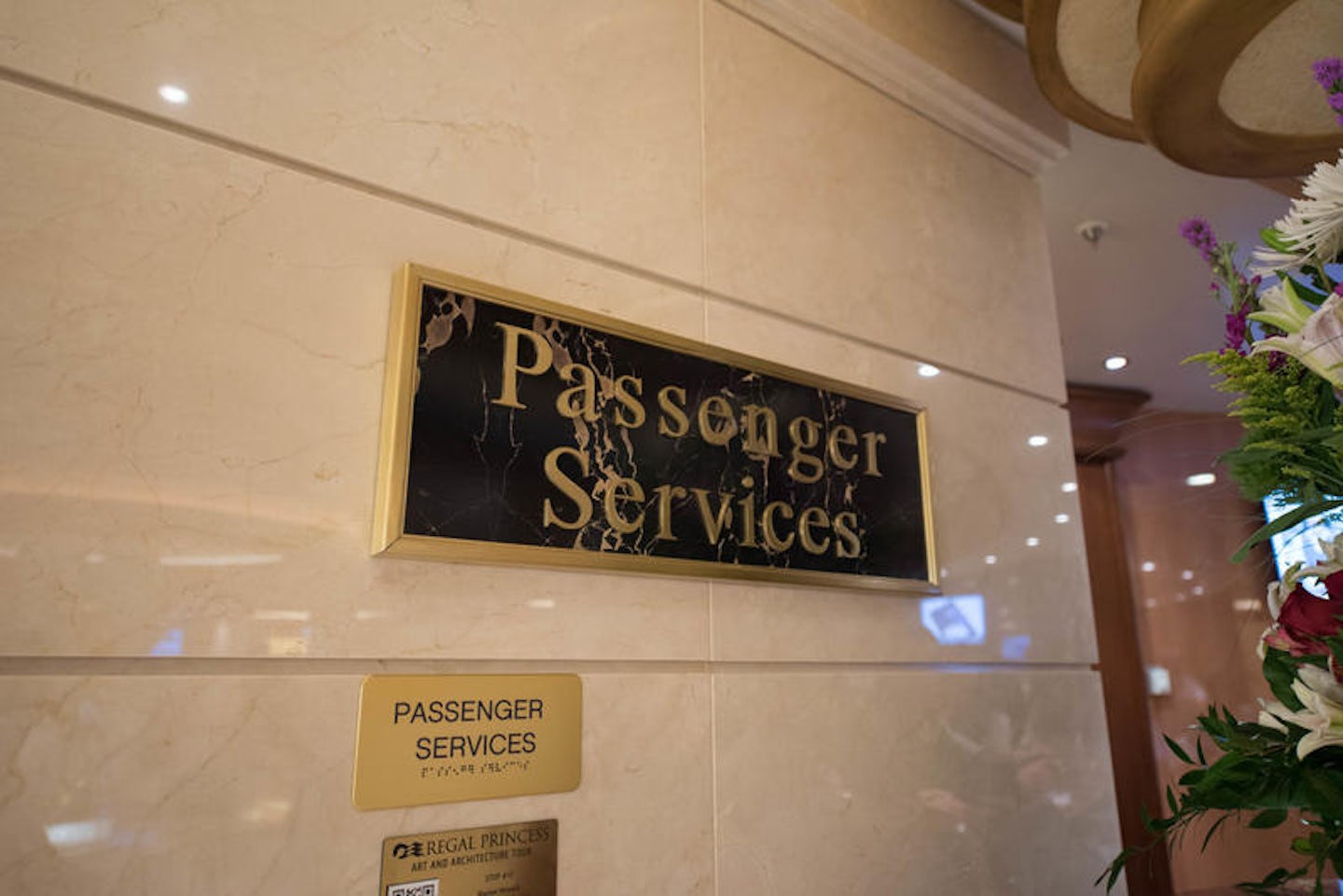 Passenger Services on Regal Princess