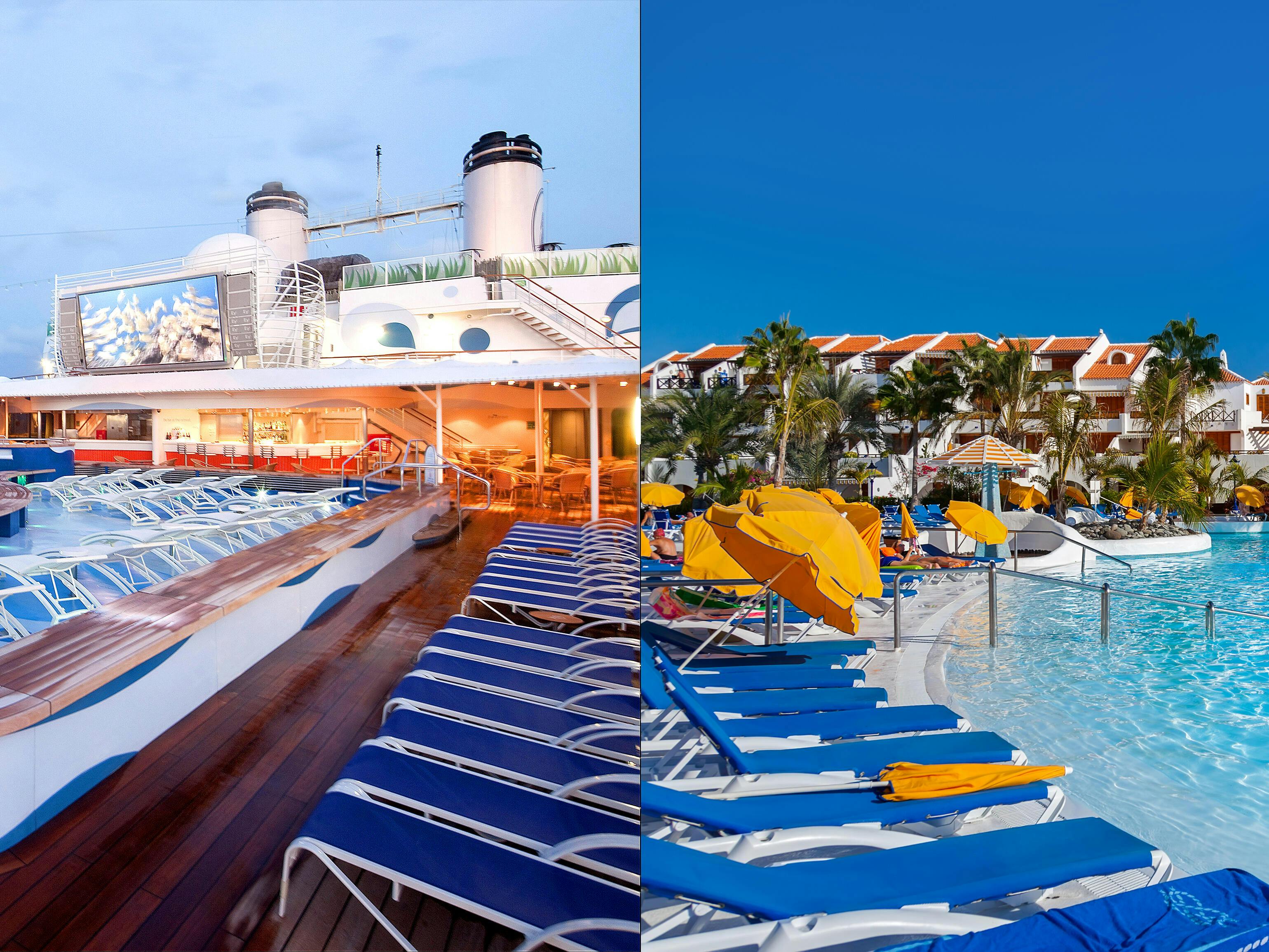 cruise vs all inclusive resort