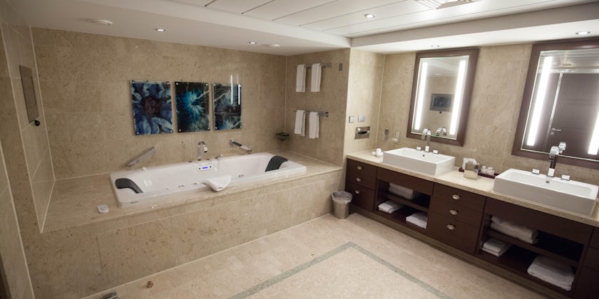The Penthouse Suite Bathroom on Celebrity Reflection (Photo: Cruise Critic)