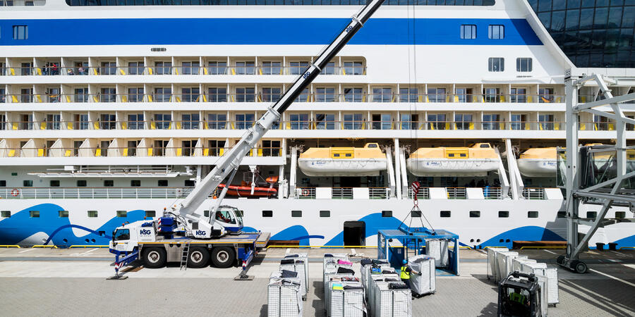 luggage from cruise ship to airport