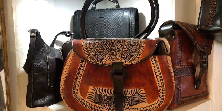 Leather handbag on display at a local shop (Photo: Adam Coulter)