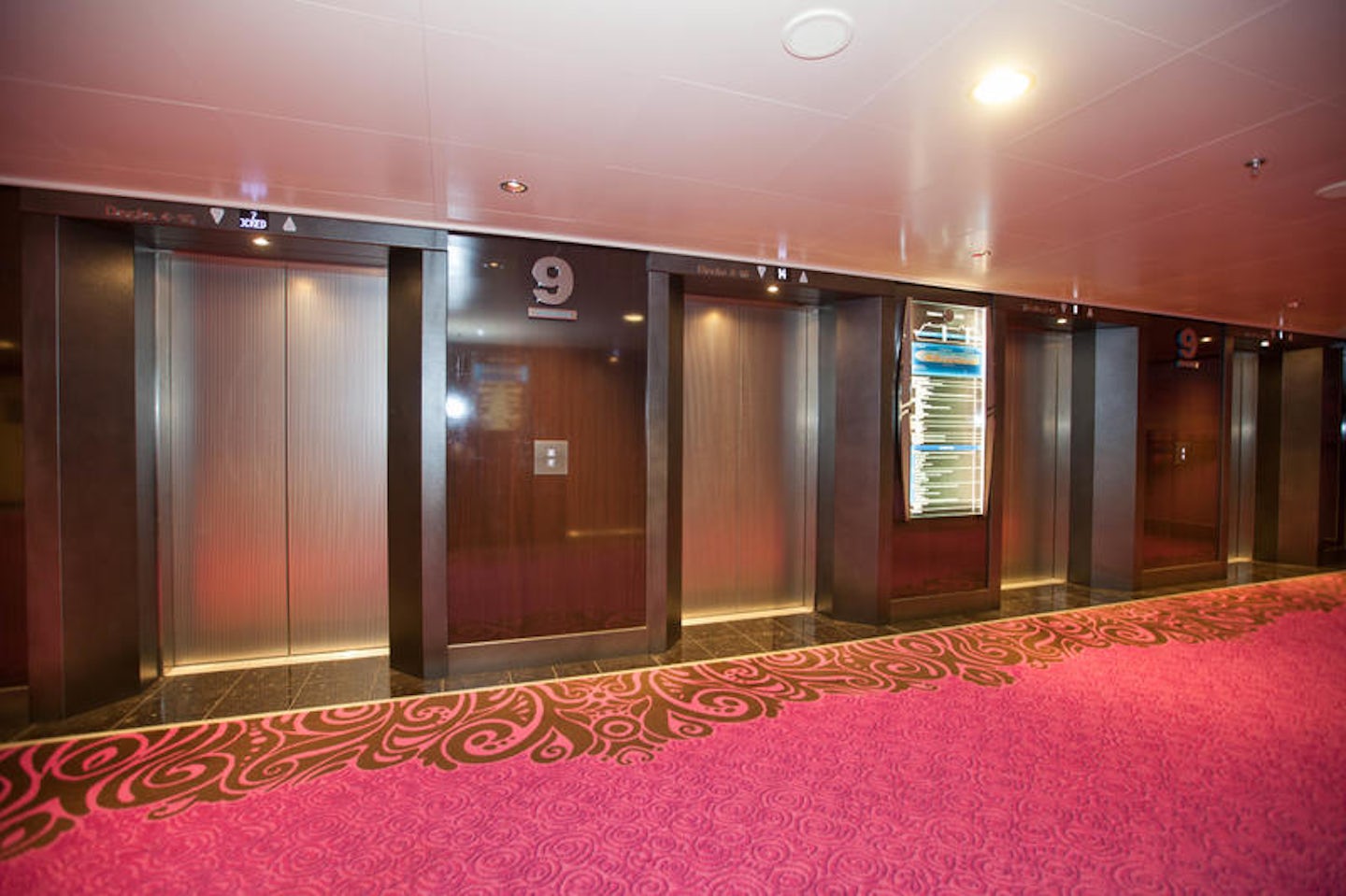 Elevators on Norwegian Getaway