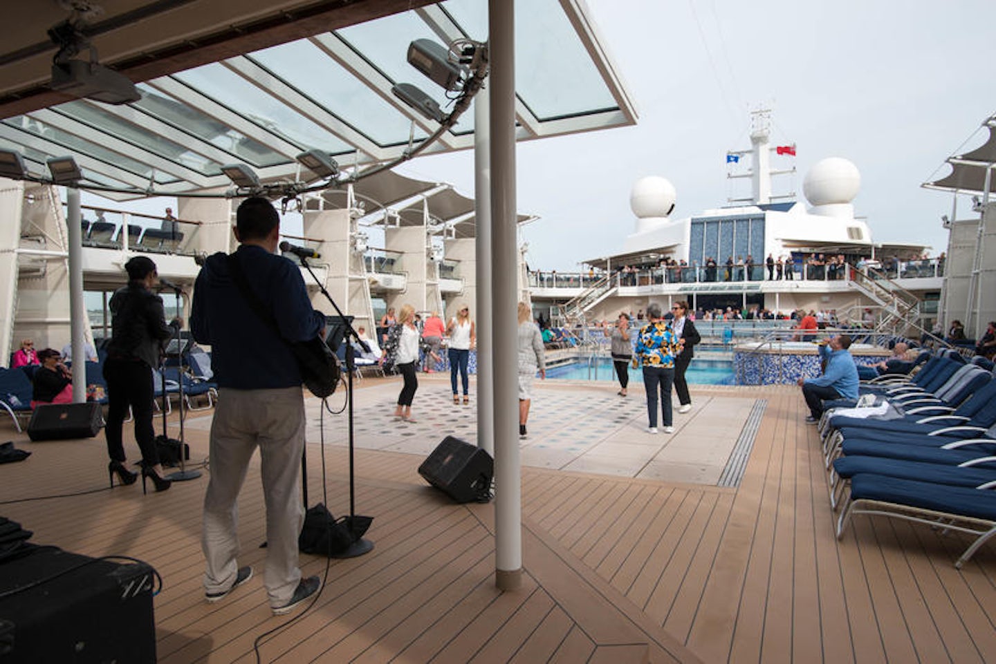 Poolside Entertainment on Celebrity Eclipse