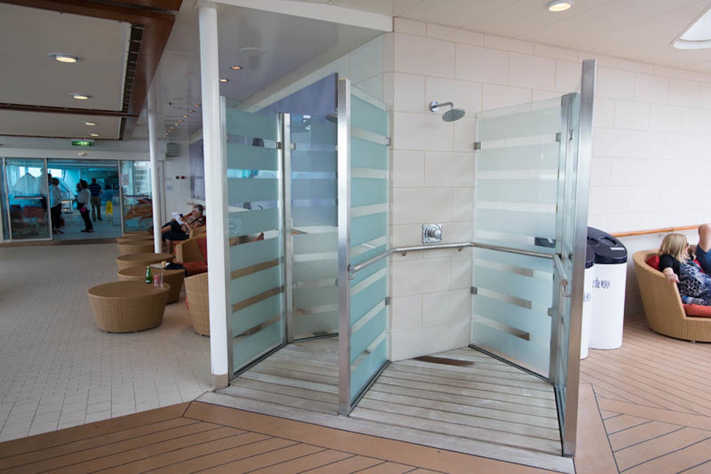 Pool Showers on Celebrity Eclipse