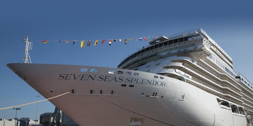 Seven Seas Splendor during its float-out ceremony (Photo: Regent Seven Seas Cruises)