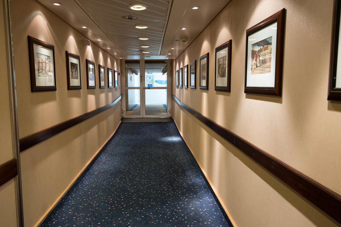 Hallways on Freedom of the Seas