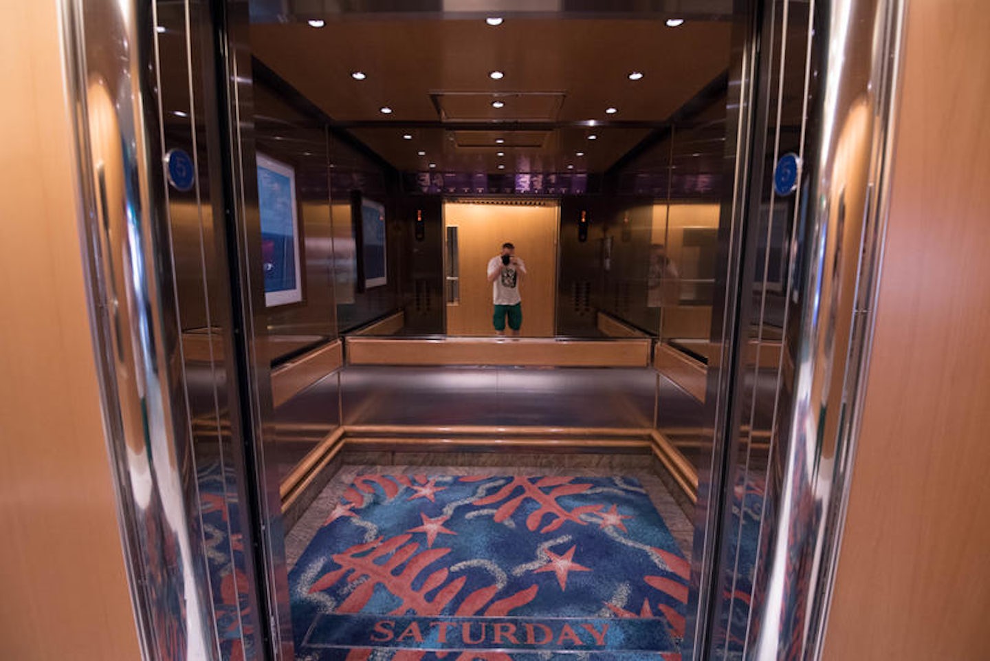 Elevators on Freedom of the Seas