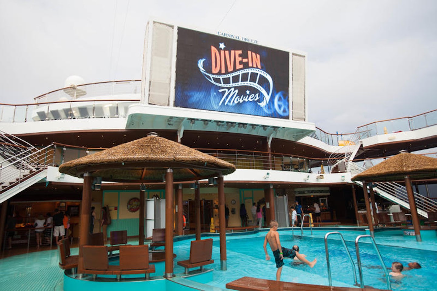 Outdoor Movie Screen on Carnival Breeze