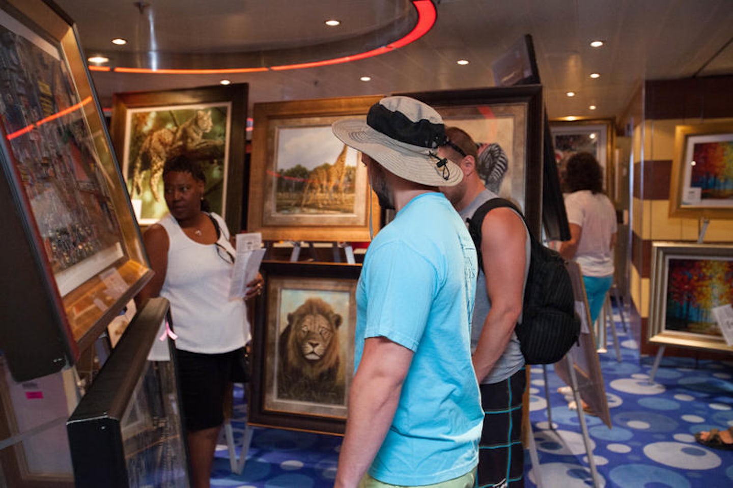 Art Auction on Carnival Breeze