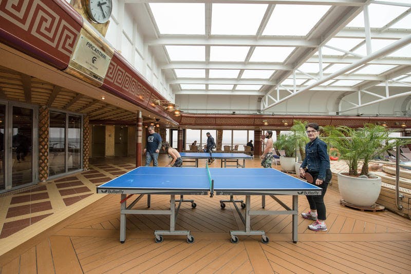 Ping Pong Tables on Holland America Noordam Cruise Ship Cruise Critic