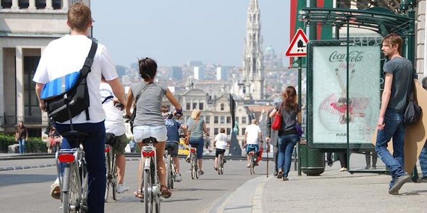 Bike tour in Brussels, Belgium (Photo: Viator)