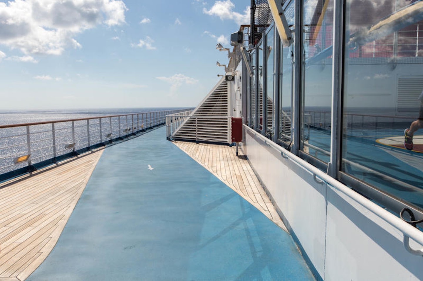 Outdoor Jogging Track on Carnival Freedom
