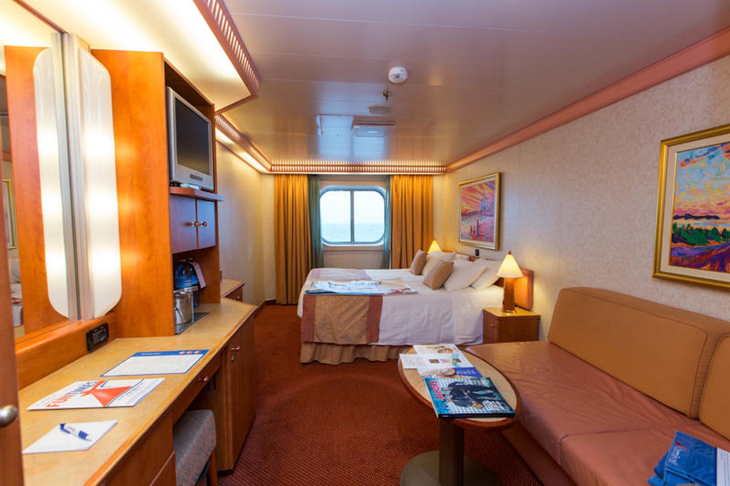The Ocean-View Cabin on Carnival Freedom