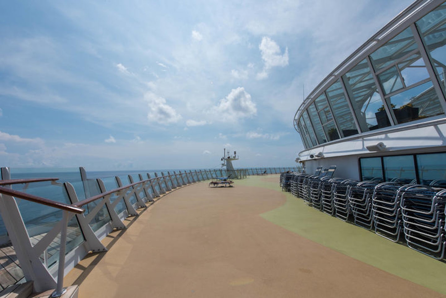 The Front Sun Decks and Helipad on Oasis of the Seas