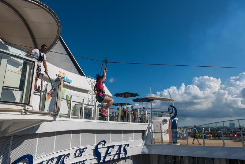 Zip Line on Royal Caribbean Oasis of the Seas Cruise Ship Cruise Critic