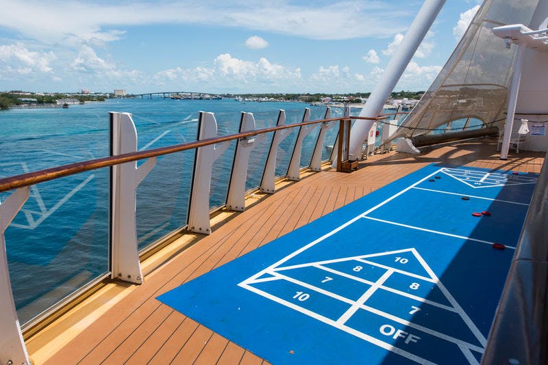 Shuffleboard on Royal Caribbean Oasis of the Seas Cruise Ship Cruise