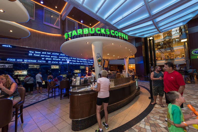 Starbucks on Royal Caribbean Oasis of the Seas Cruise Ship Cruise Critic