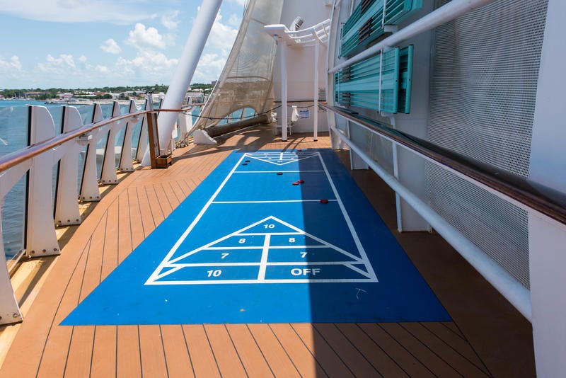 Shuffleboard on Royal Caribbean Oasis of the Seas Cruise Ship Cruise