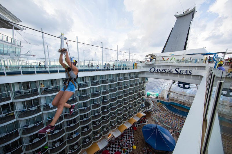 Zip Line on Royal Caribbean Oasis of the Seas Cruise Ship Cruise Critic