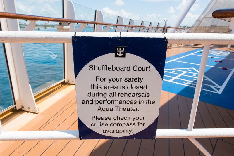 Shuffleboard on Royal Caribbean Oasis of the Seas Cruise Ship Cruise