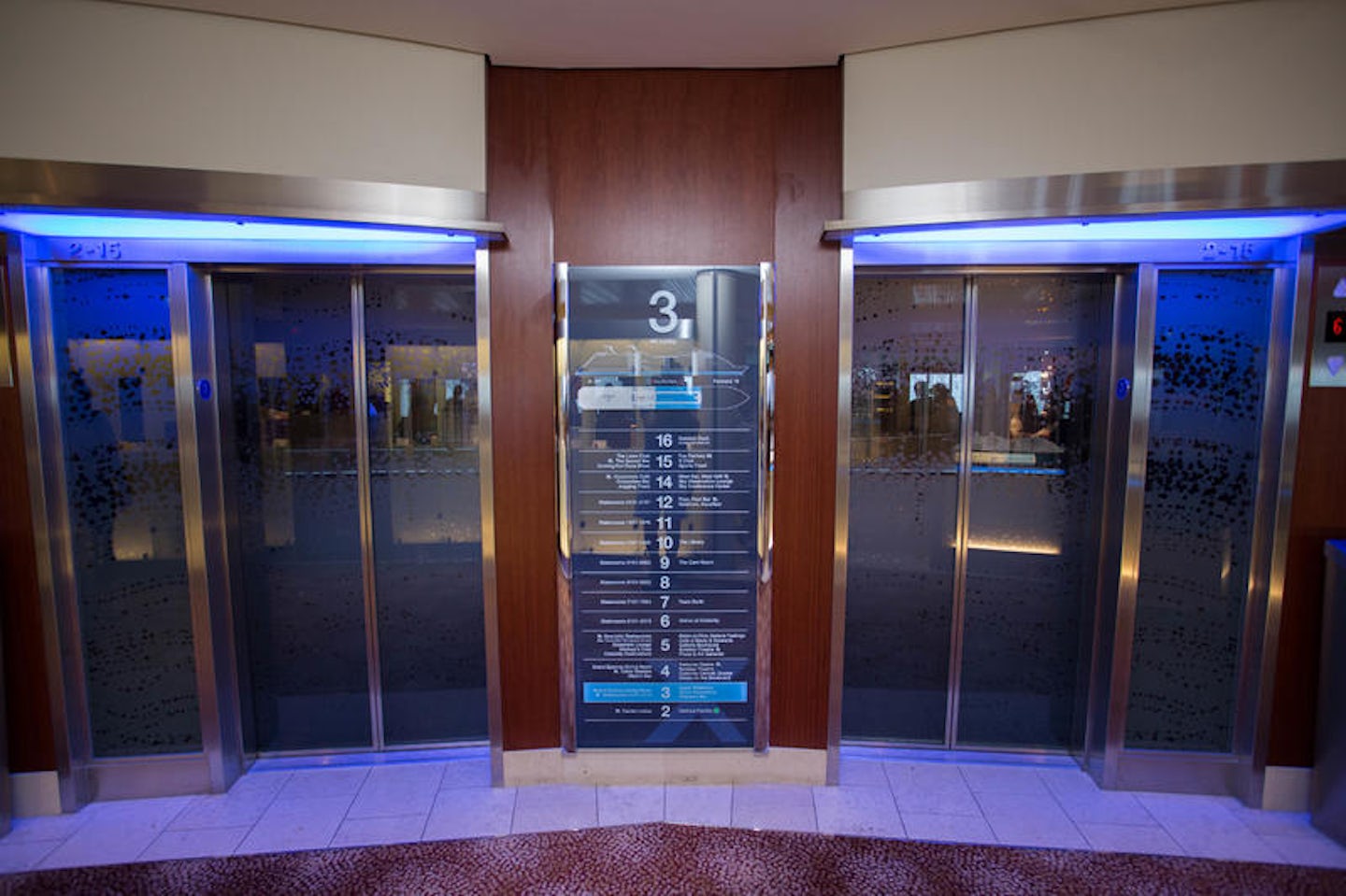 Elevators on Celebrity Solstice