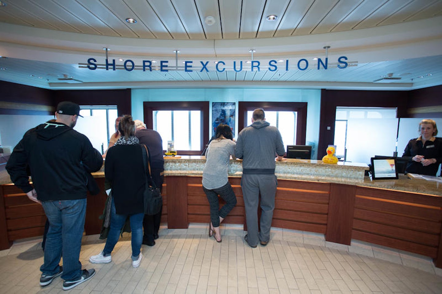 Shore Excursions Desk on Celebrity Solstice