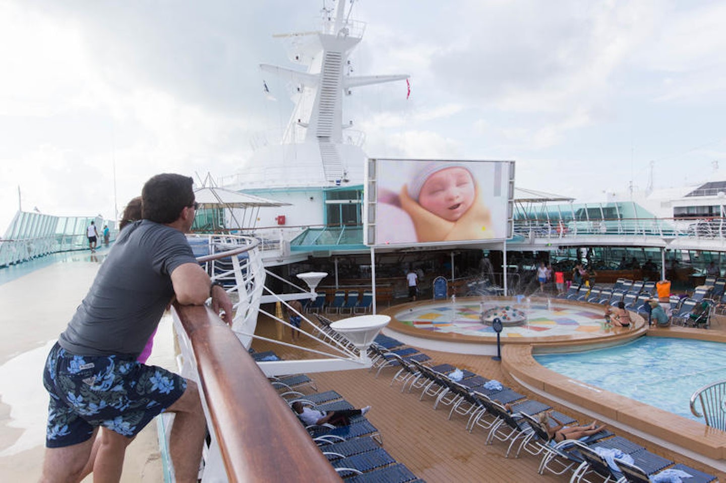 Outdoor Movie Screen on Enchantment of the Seas