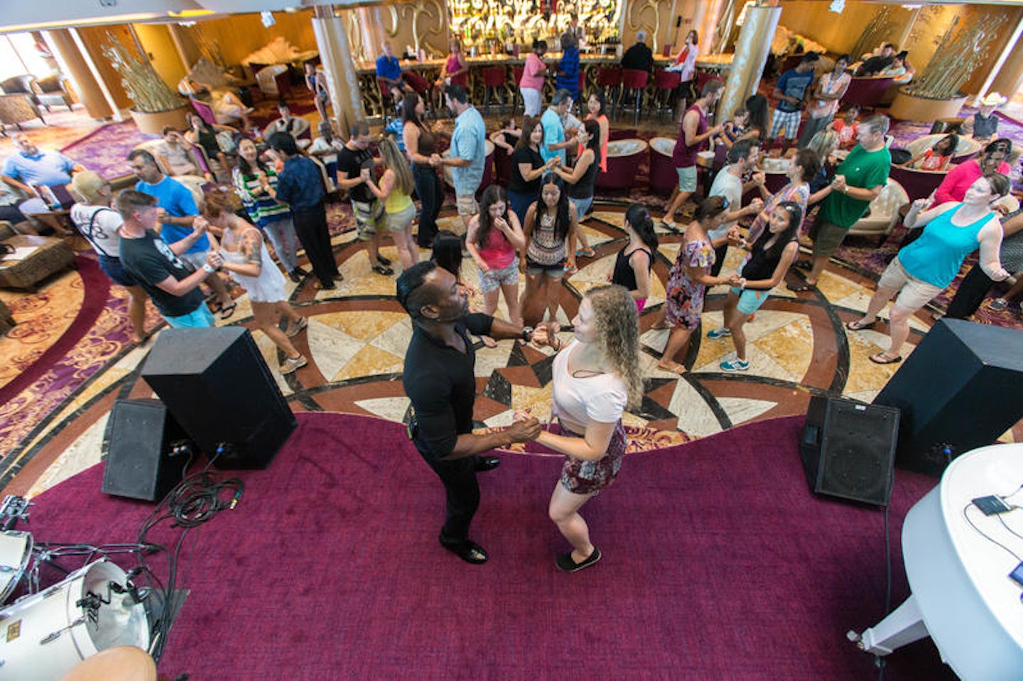 Salsa Dance Class with Magic Marvin on Enchantment of the Seas