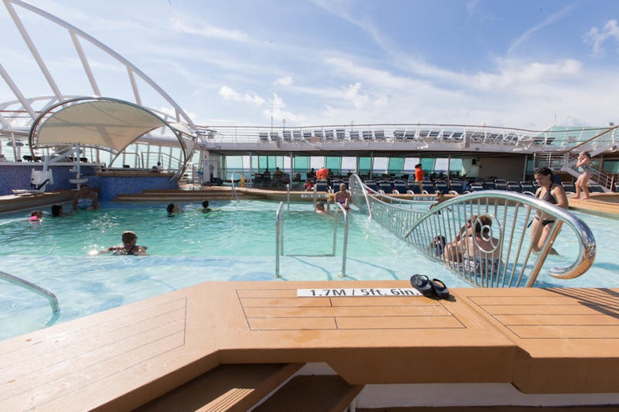 Main Pool on Royal Caribbean Enchantment of the Seas Cruise Ship