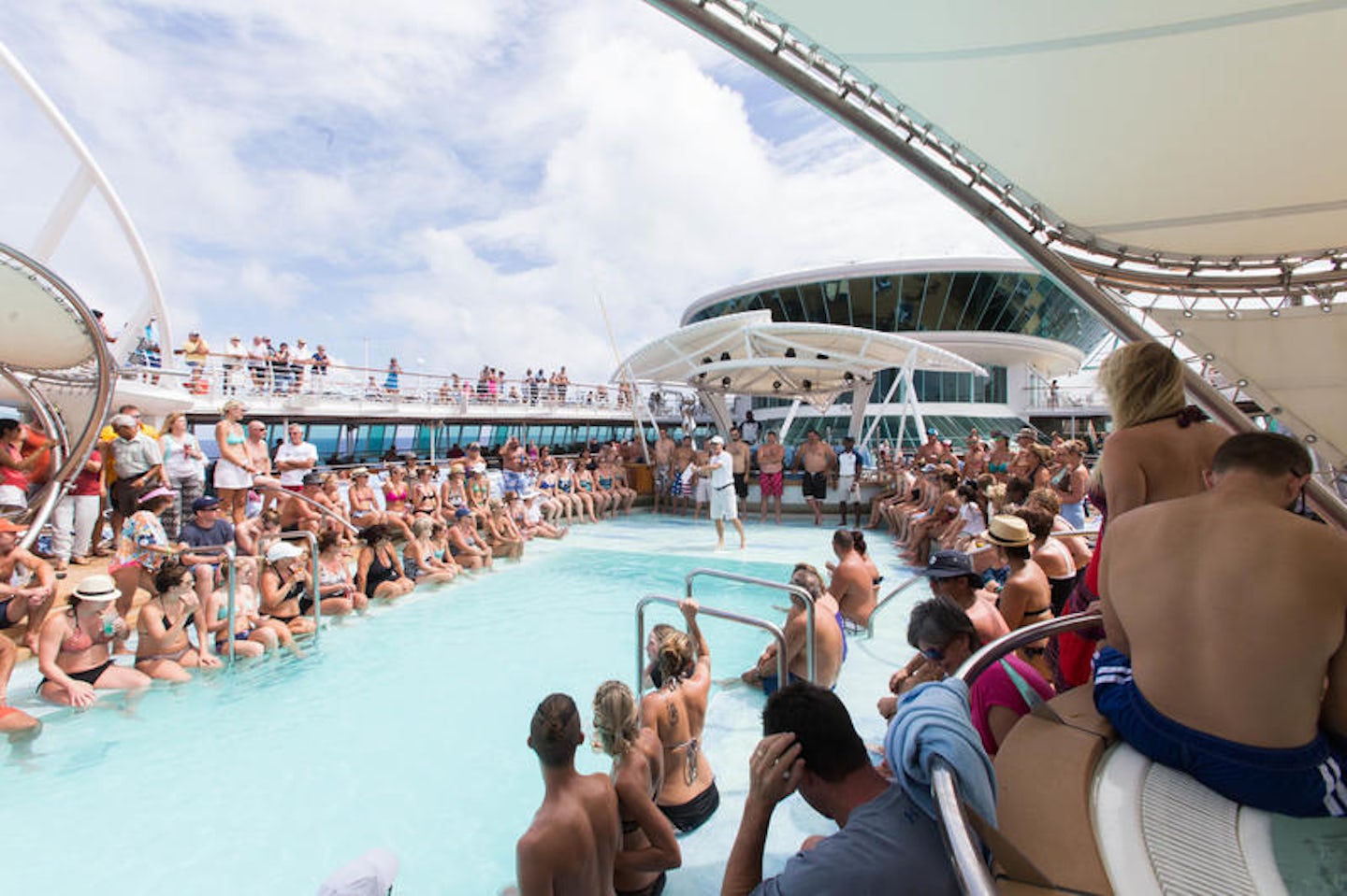 Men's Belly Flop Competition on Enchantment of the Seas